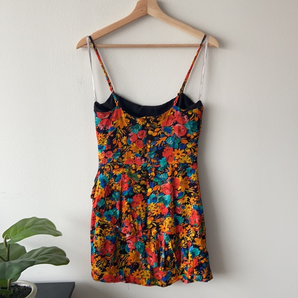 Lovers and Friends x Revolve Claudia Mini Dress in Dark Bouquet Floral - Picture 10 of 16